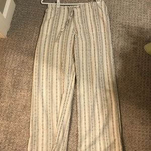 Patterned Linen Pants